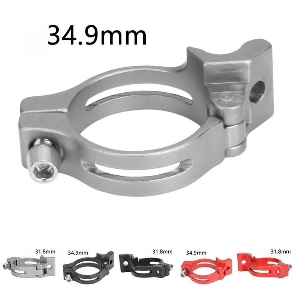 31.8/34.9mm Road Bike Bicycle Front Derailleur Clamp Adapter Ring Aluminum Alloy Road Bike Clamp Front Shift Conversion Seat