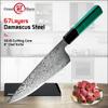 8 Inch Chef Knife VG10 67 Layer Damascus Kitchen Knives High Carbon Stainless Steel Gyuto Knifes Fish Meat Slicer