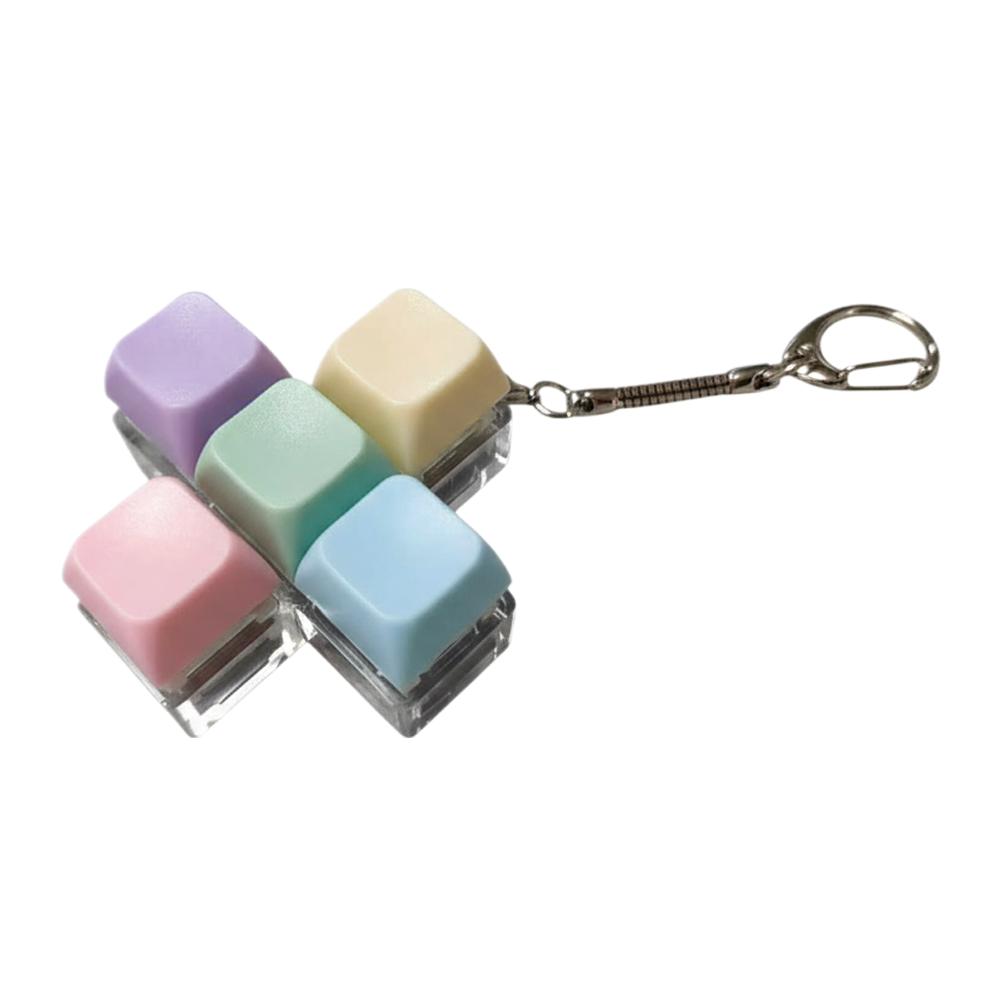 Fidget Decompression 1/4/5/9 Keyboard Key Toy Anti Stress Finger Keyboard Games For Adults Antistress Toys Games Keychain
