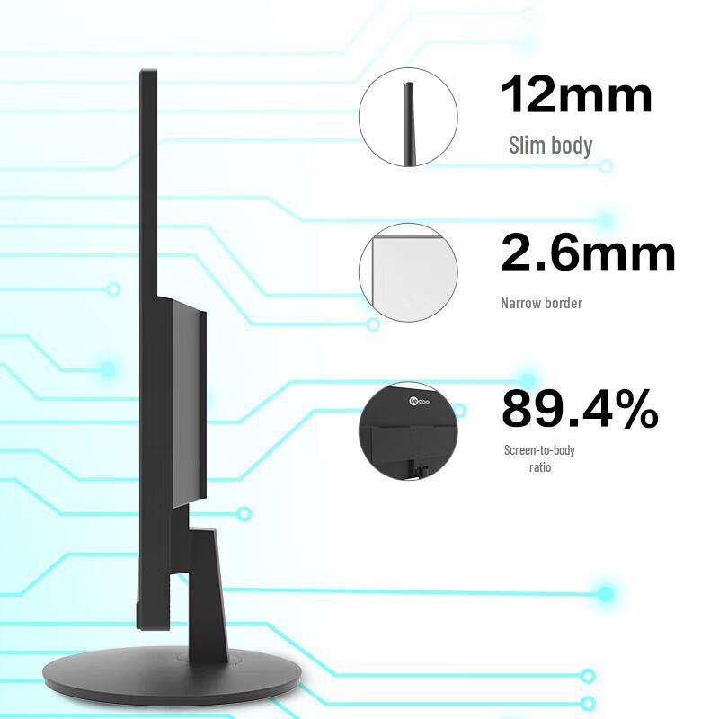 Lenovo 27-inch Full HD IPS 100Hz Monitor with Low Blue Light CN plug (adapter included)