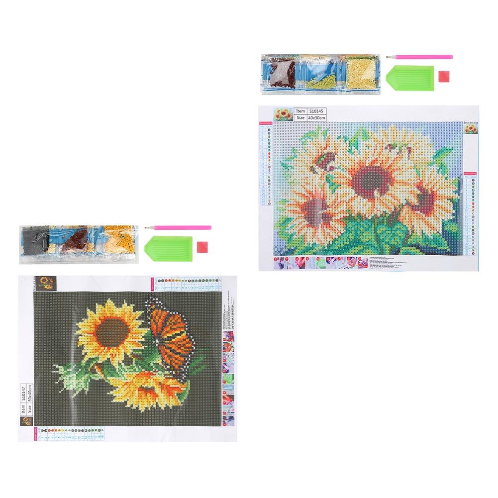 2Pcs DIY Landscape Pattern Diamond Painting Kit Handicraft for Home Bedroom Office Decoration