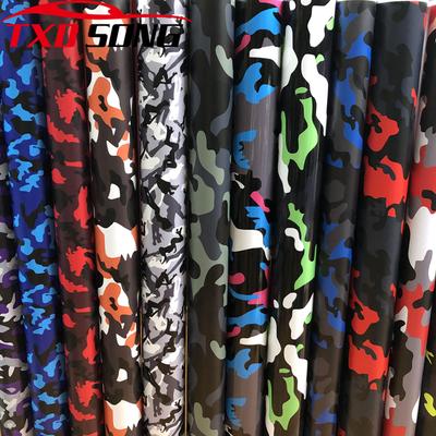 50cm*1m/2m/3m/4m/5m Black Red Grey Camo Vinyl Film Car Vinyl Wrap Film Roll Foil Sticker Bike Console Computer Phone Sticker