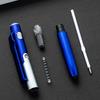 5Pcs Multipurpose Ballpoint Pen with Stylus Pen Led Light Foldable Phone Holder Business Gift Pen for Office Staff