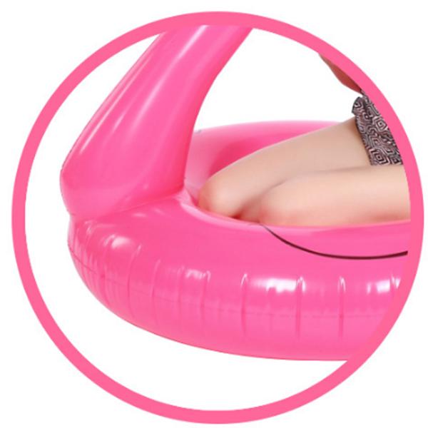 ALALEIMALL Flamingo Inflatable Pool Swimming Ring for Kids Adult Float Swim Pool Party Water Sports