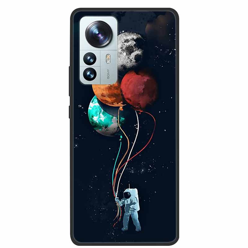 For Xiaomi 12T Pro Phone Case Cover Lion Wolf Black Soft Silicone Case For Xiaomi 12T Pro Back Cover Case 12 T 12TPro Funda Capa