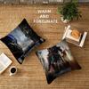 T-Transformers Maple Design Cushion Cover Happy Autumn Harvest Decor Holiday Decorati Pillow Cover