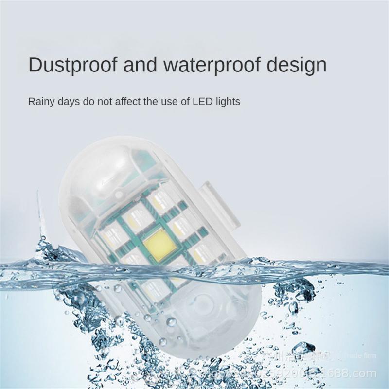 LED Strobe Light for Motorcycle Car Bike Scooter Anti-collision Warning Lamp Flash Indicator Waterproof