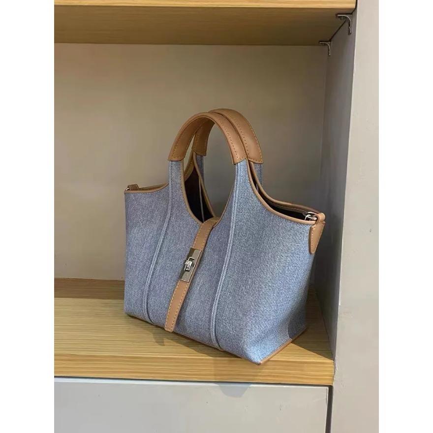 

Женская корзина для овощей, стандартная тканевая сумка, большая вместимость, нишевый дизайн, сумка-ведро из искусственной кожи