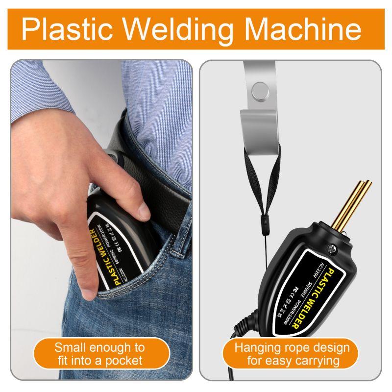100W Plastic Welding Mini Hot Stapler Plastic Welding Plastic Welder Gun Kit for Car Bumper Repair Tools