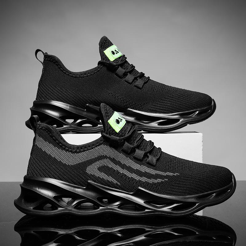 Men's Casual Sports Men's Shoes Breathable Blade Sole Shoes Lightweight Running Shoes Large Size Shoes Couple