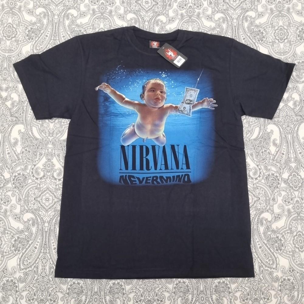 Nirvana Nevermind Band T Shirt Graphic Print New In Utero Kurt Cobain