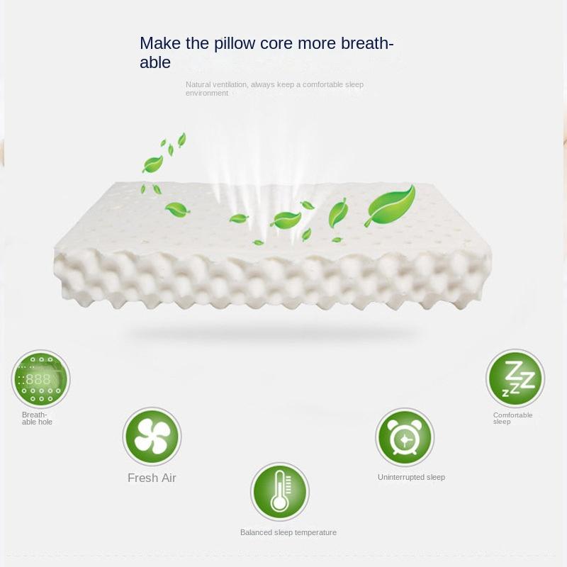 Pure natural latex pillows, sleep latex massage pillows, orthopedic pillows, pure natural latex memory pillows, enhance immunity