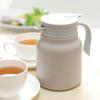 Living WELF Tabletop Pot 1L with Tea Strainer 2WAY Beige 411170