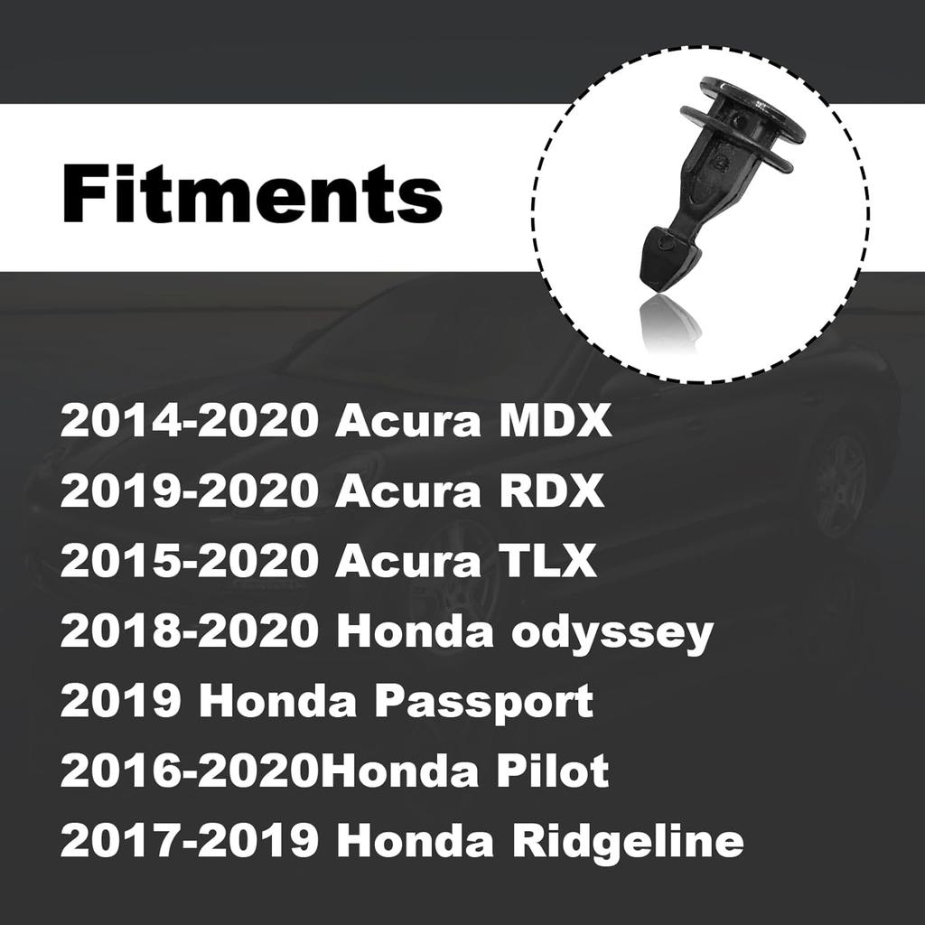 20Pcs Engine Hood Fixing Clip Compatible with Compatible with Honda Honda Odyssey Pilot Ridgeline Acura MDX RDX TLX Replace OE 91547TZ5A02