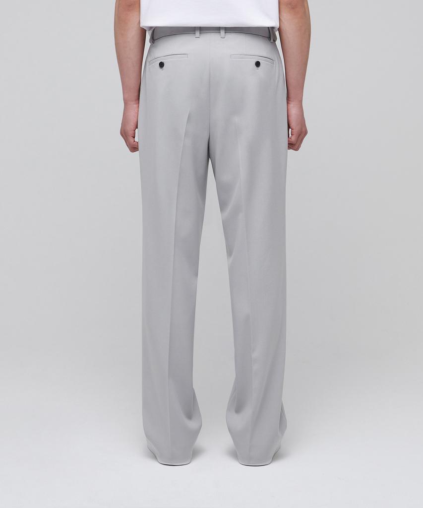 Musinsa Standard Lightweight Wide Hidden Banding Slacks [Light Gray]