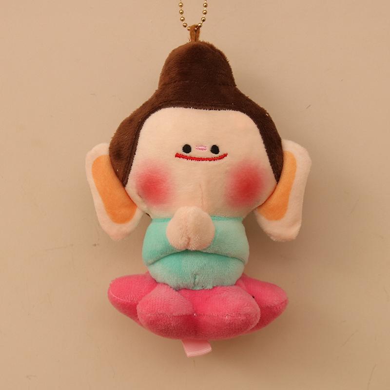 Buddhist Lotus Souvenir Car Hanging Portable Doll Plush Pendant Around The Yungang Grottoes In Xiyungang Grottoes In Foshan