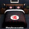 Juego de Ropa de Cama con Diseño del Middlesbrough FC 1 Funda Nórdica + 2 Fundas de Almohada Suave Transpirable Ropa de Cama para el Hogar
