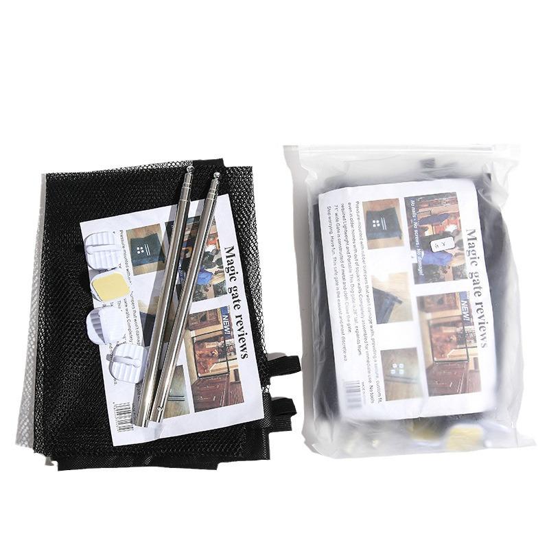 Portable Pet Mesh Barrier: Indoor Gate for Dogs and Cats, Anti-Escape Isolation Fence