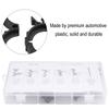 54pcs 6 Sizes Assorted Car Wiring Harness Wire Routing Clip Convoluted Conduit Clip
