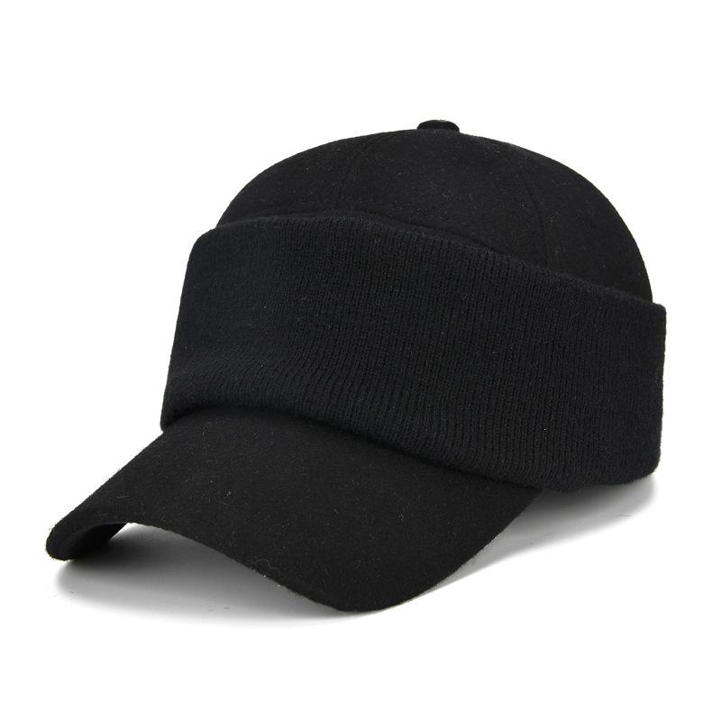 

Autumn New Dad Hat For Middle Aged And Elderly Face Protection Pullover Baeball Cap Winter Riding Warm Hat Adjustable