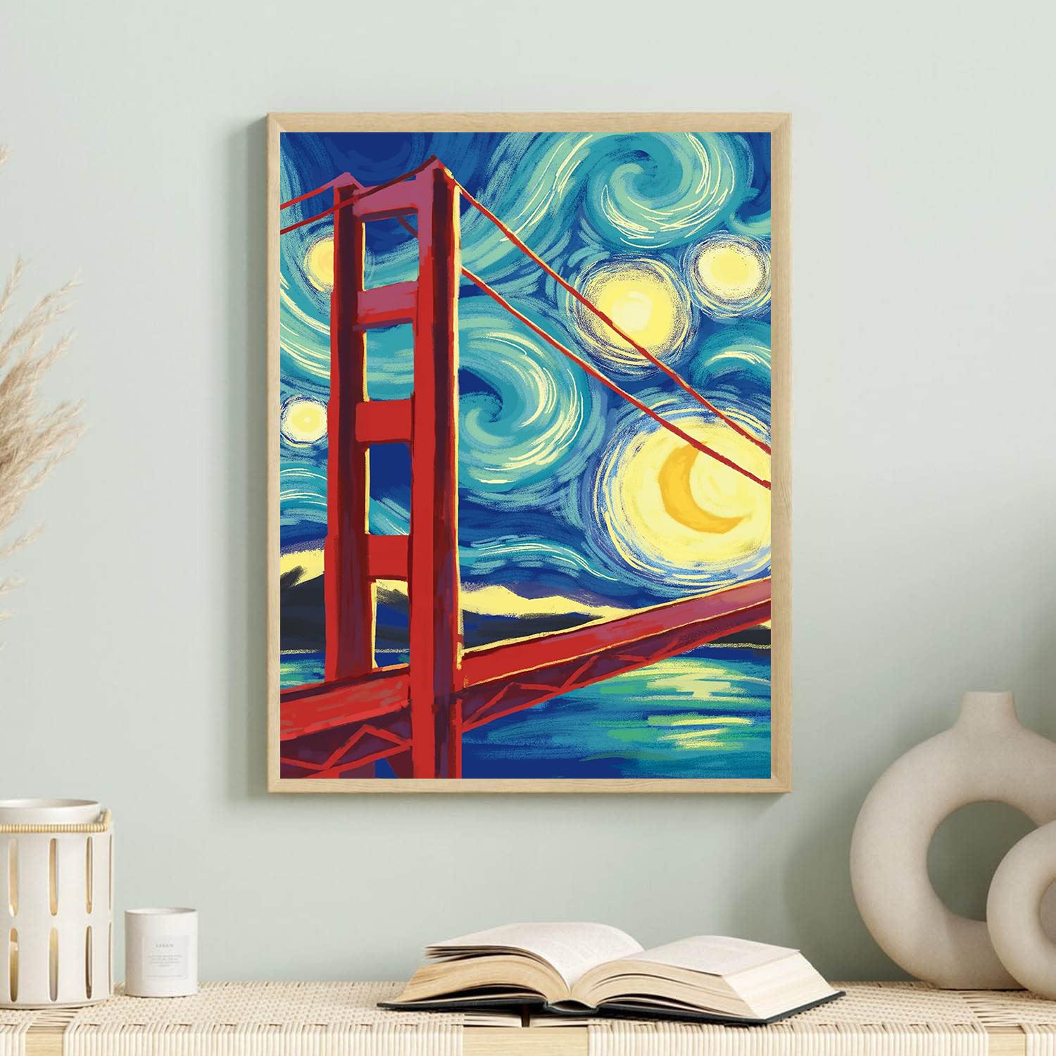 

5D DIY Алмазная картина Волшебный мост Набор для вышивки крестом Мозаика Алмазная вышивка Роза Полный круглый квадратный дрель Украшение дома Round 30x40cm