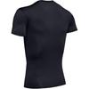Under Armour Solid Color Sports Compression T-Shirt Crew Neck Men Tops Black 1216007-001