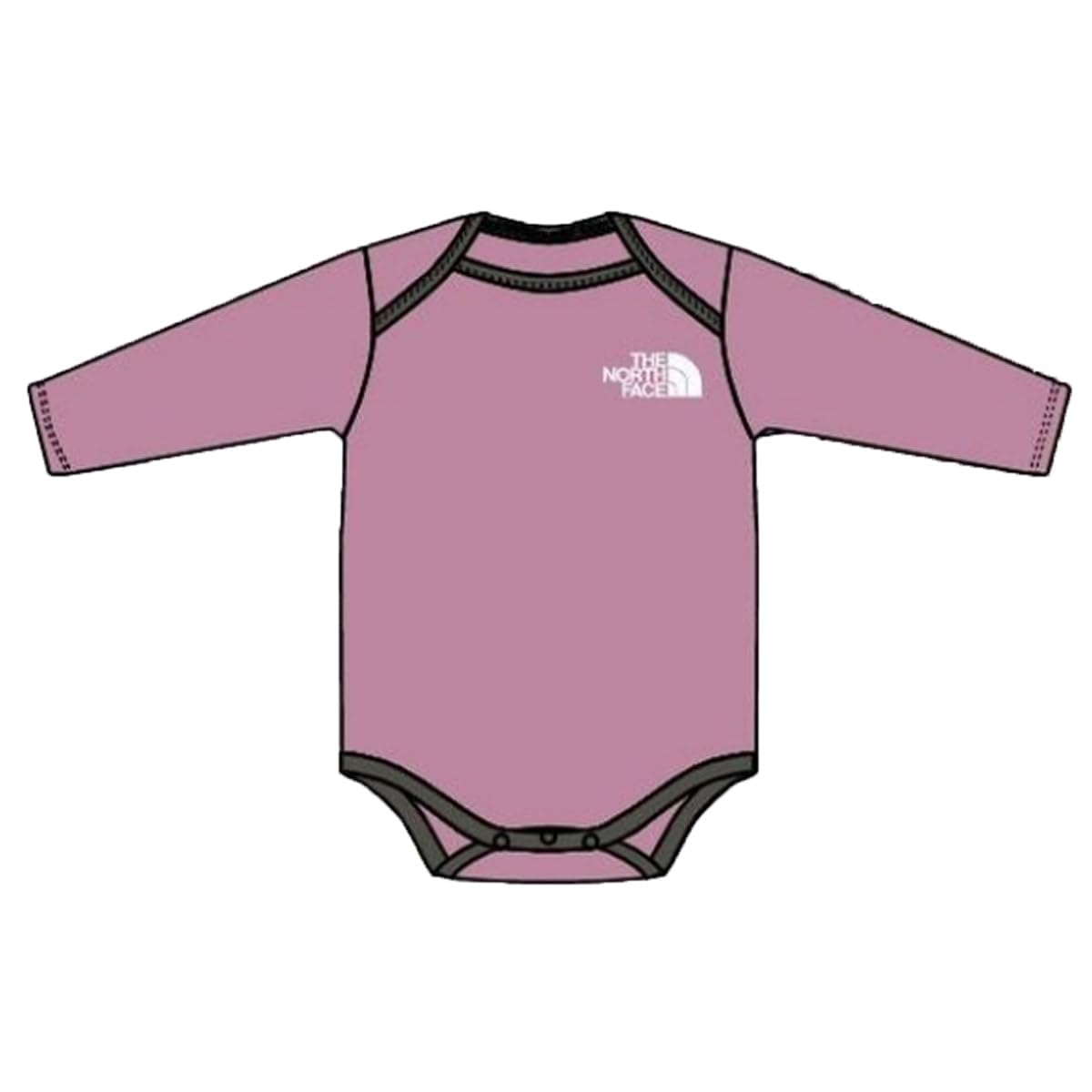 

North Baby Long Sleeve Cotton Romper Unisex Organic Cotton Sweat Absorbent Quick Drying Orchid Pink 70 [The Face] орхидея розовый