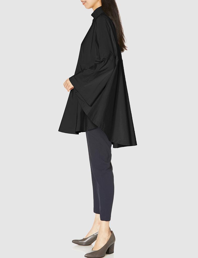 Double Standard Clothing Free Size Water-Repellent Poncho, 0207-240-203, Women's, Black, Japan,