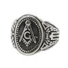 2026 European and American Men's Jewelry Personalized Retro Oval Ring