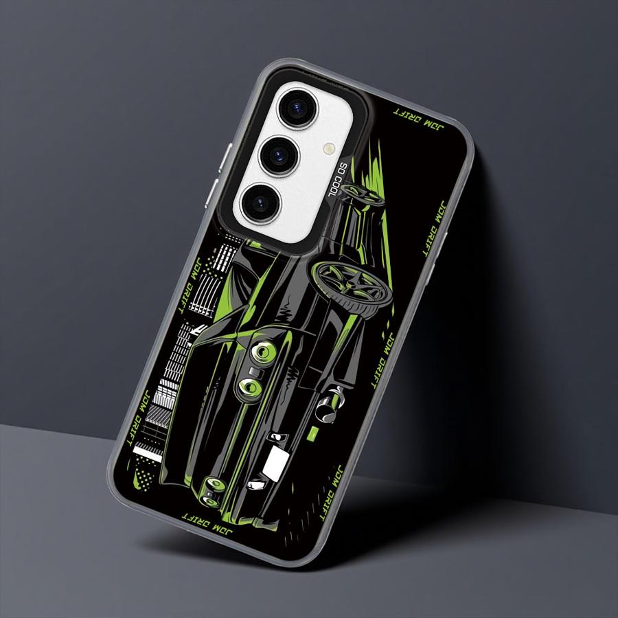 Case for Samsung Galaxy A53 A73 A51 A56 A71 A72 A35 A26 A36 A54 A52 A55 Soft Cover Japanese JDM Drift Car