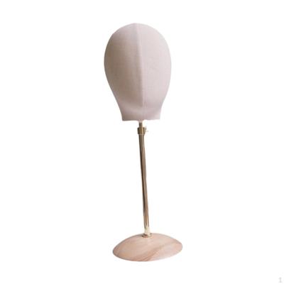 Mannequin Head Hairpiece Stand Hat Display with Base Manikin for Hairdresser