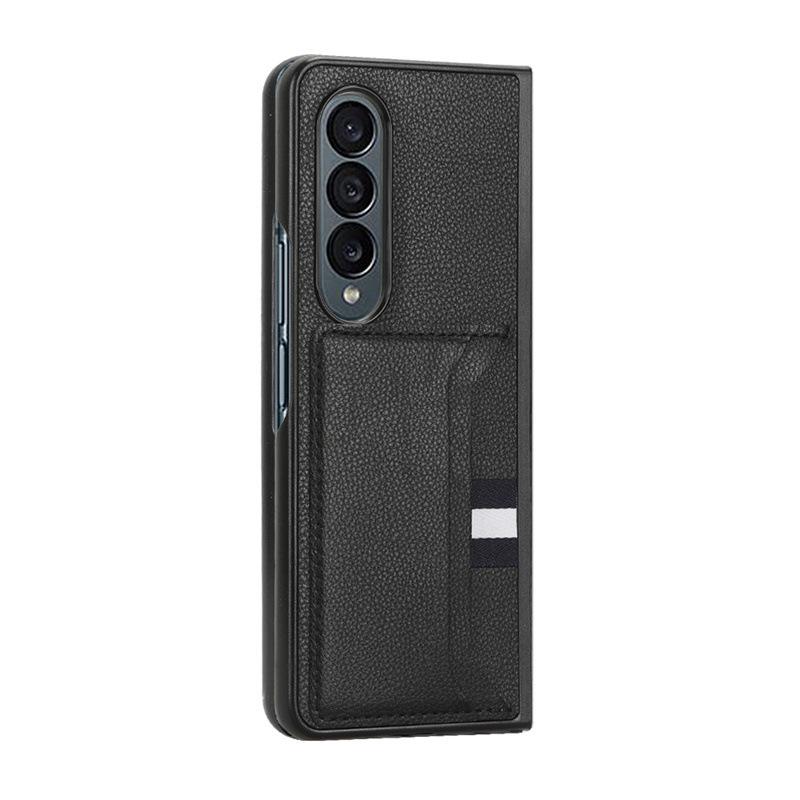 Suitable for Samsung Z FOLD7 phone case, Z fold 6/4/D5 card slot leather protective cover, Zfold3 phone case