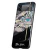 Kaisens Jujutsus Gojo Satoru Hülle Handyhülle für Samsung Galaxy Z Flip 6 5 4 3 5G ZFlip6 ZFlip5 ZFlip4 ZFlip3 Schwarz Hart Trend