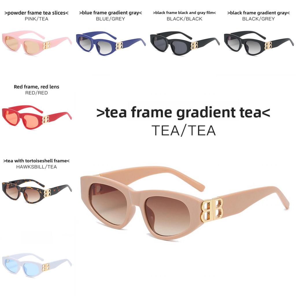 Bb Fashion Cat Eye Sunglasses With Uv400 Protection For Summer Outings And Parties