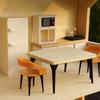 Mini Cottage Dollhouse Kitchen Refrigerator Multistyles Dining Room Ornaments