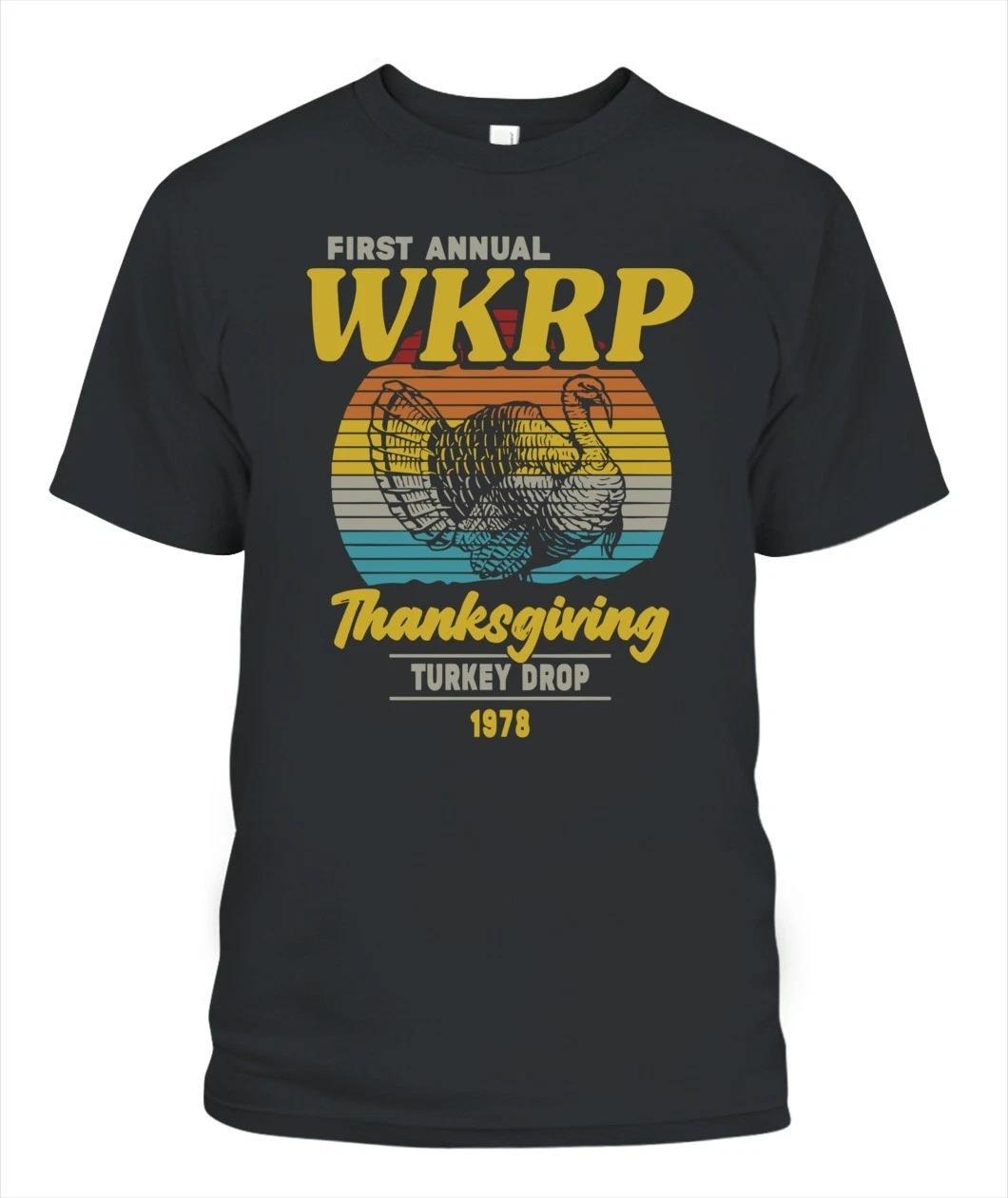 Thanksgiving Day WKRP Turkey Drop 1978 In Cincinnati Retro Funny Gift T-Shirt M