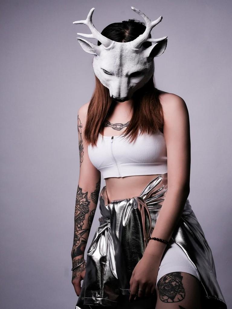 Cosplay Deer Mask 3D Animal Mask PU pěna Personalizovaný dárek Ženy Muži Karneval Party Rave Club Role Play Masky
