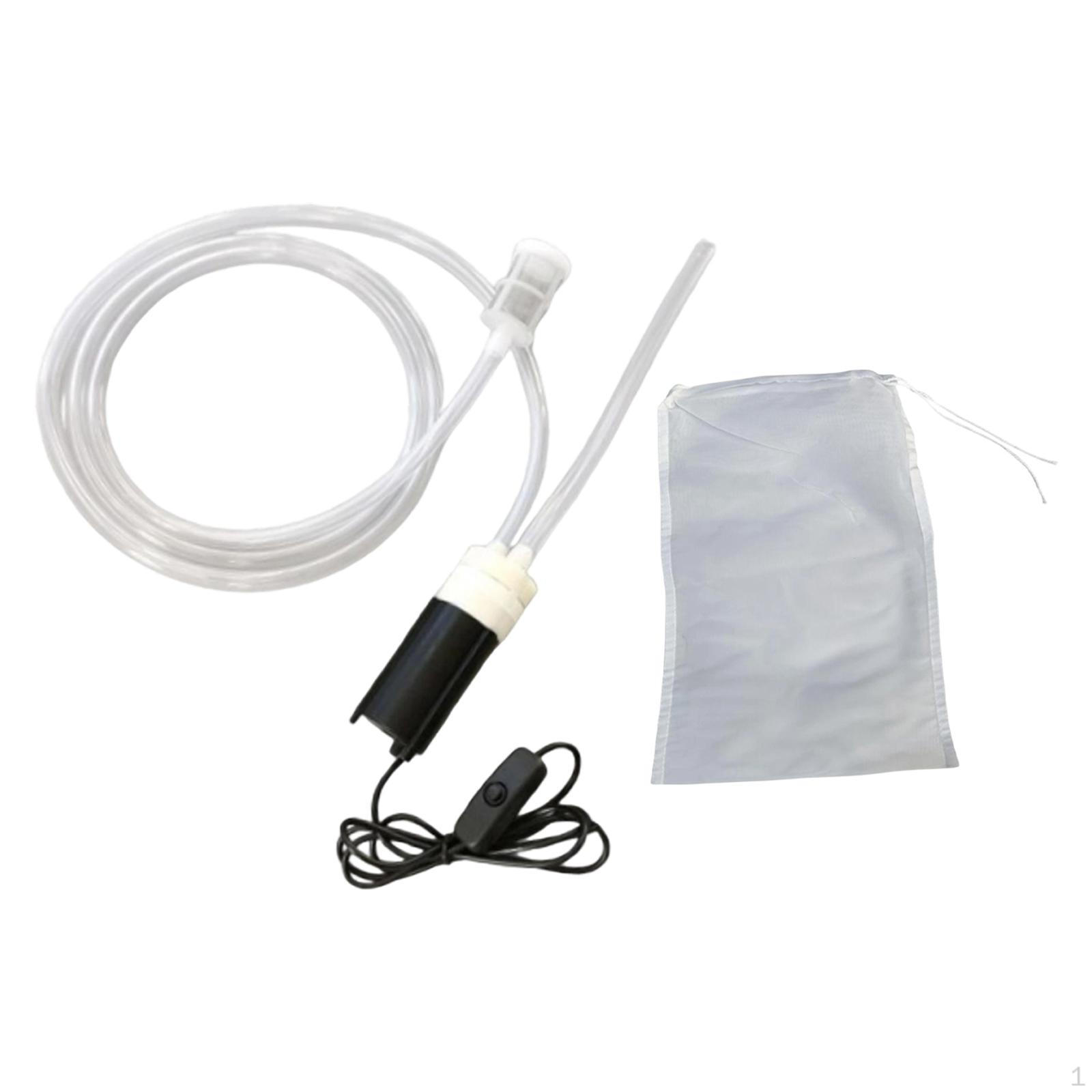 

Electric Water Transfer Pump Dispenser Powerful Home Extractor Bag Pumps for Bottling 2 Meter Tube
