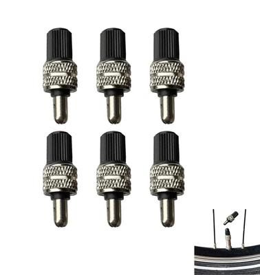 Set of 6 Durable Bicycle Size Easy Compatible with All Easy To Bicycle Valve Insect Rubber Bicycle Durability] Valves! 2.40.6cm, Installation,