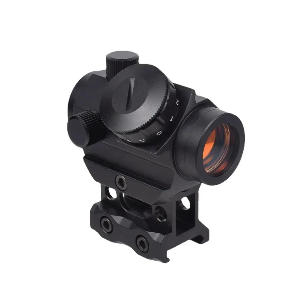 R5 1x20mm 2 MOA Red Dot Sight Reflex Riflescope Hunting Scope With Mount Riser 20mm Rail Co-Witness Holographic AR15