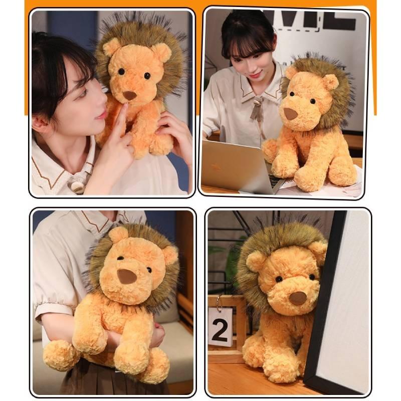 Plush Lion Toys Cartoon Animal Stuffed Doll Room Sofa Decoration Kids Gifts