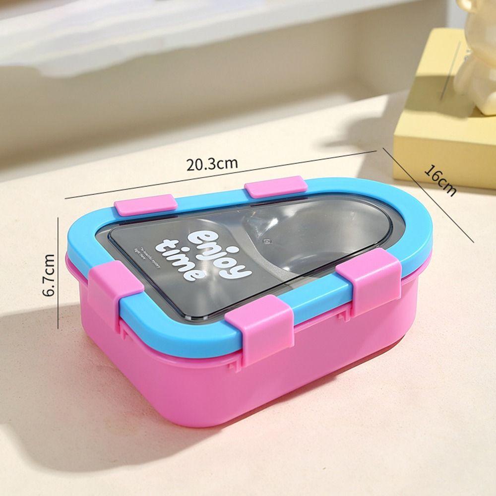 Triangle Thermal Lunch Box Divided Compartments Food Container Portable Insulated Bento Box  Picnic