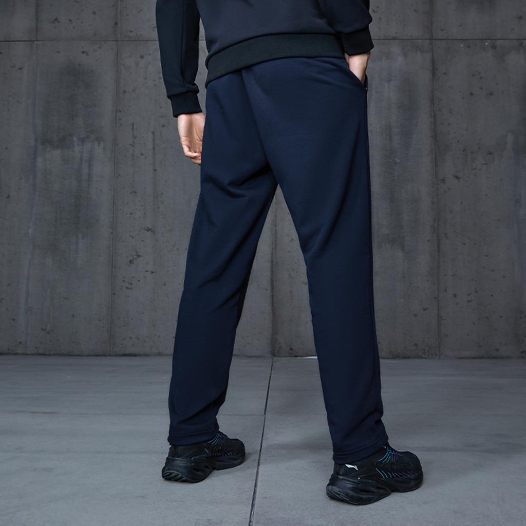 Li Ning Fitness Series Knitted Sweatpants Men's Dark Marine Blue C AKLUA75-4