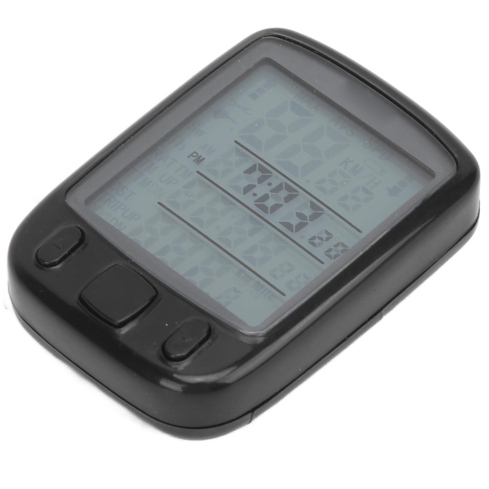 Bicycle Wired Computer Waterproof Bike Computer with Backlight LCD Display for Outdoor Cycling Enthusiasts