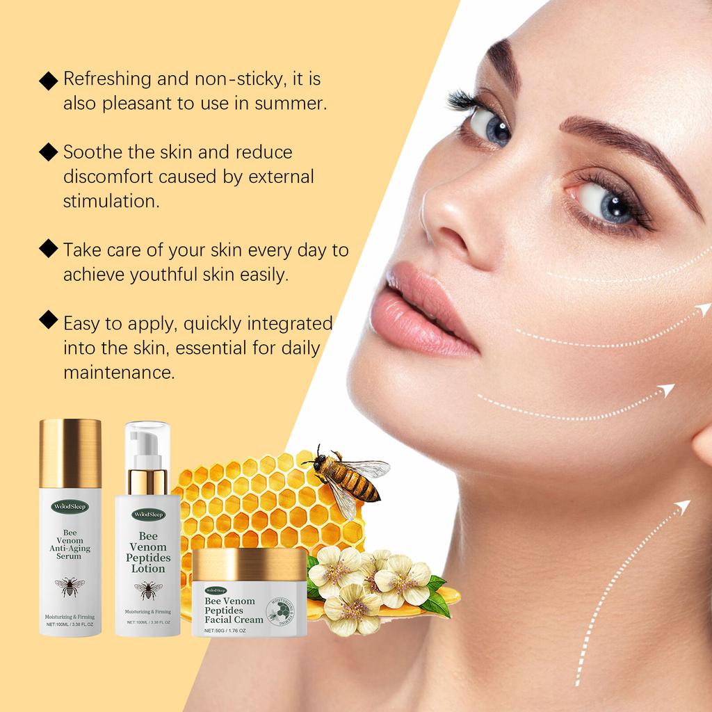 WOODSLEEP Hautpflege-Set Feuchtigkeitsspendende und hydrierende Essenz-Creme für weiche Haut Erfrischendes und nährendes Hautpflege-Set
