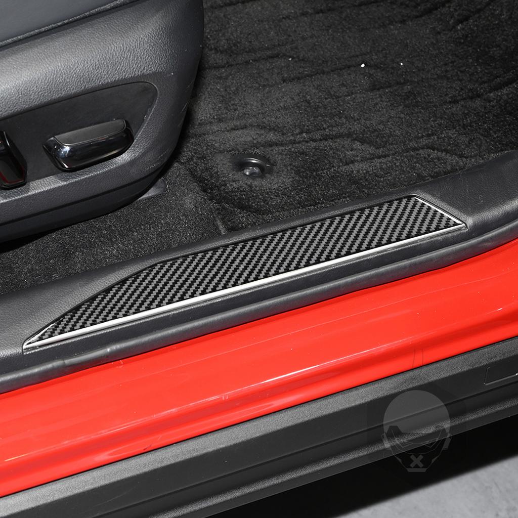 For Lexus NX 250 300 350H 2022-2024 Carbon Fiber Inner Door Sill Decorative Strips Car Interior Decoration Accessories Sticker