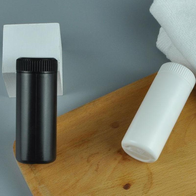 1 Stück 60 ml Talkumpuderflasche Nachfüllbarer Kosmetikpuder-Spender Kunststoff-Puderbehälter Leere Flaschen mit Schraubverschluss
