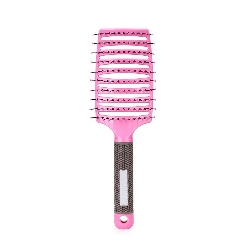 

Большая изогнутая пушистая расческа с высоким черепом для массажа и укладки со щетиной кабана