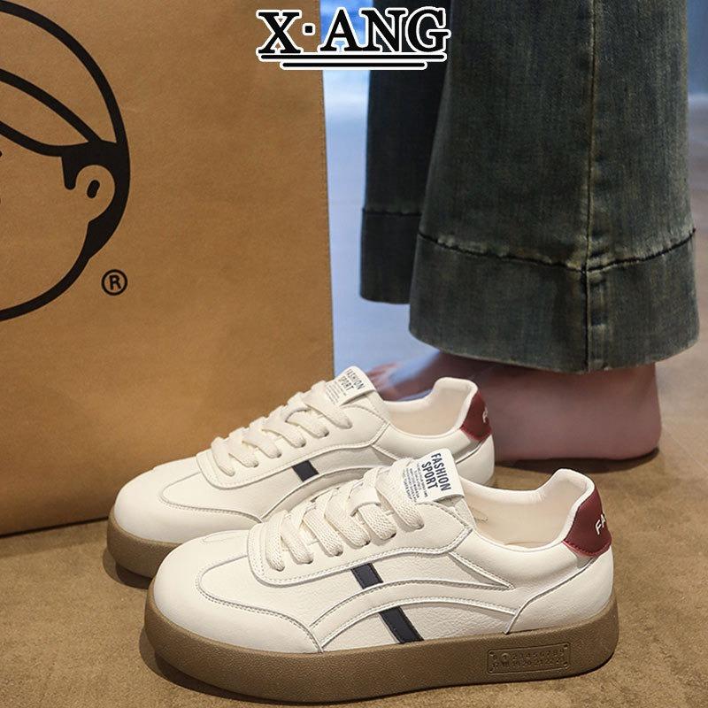 Leather Soft-soled White Shoes Women's Shoes Autumn New Women's Casual Sports Shoes