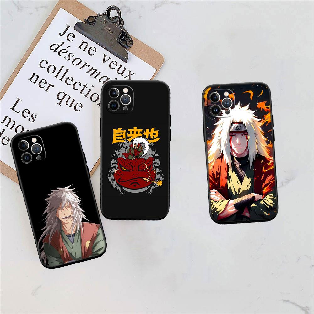 LO67 Naruto Jiraiya Soft Shell Phone Case for iPhone 16 15 14 13 12 Pro Max Plus Mini